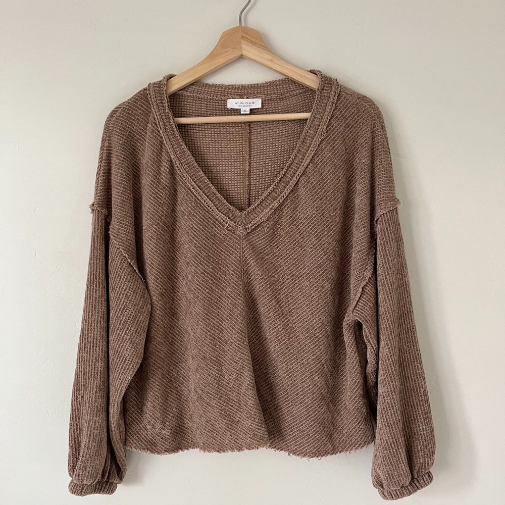 Chenille V-Neck Sweater